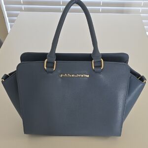 Elegant Blue Satchel